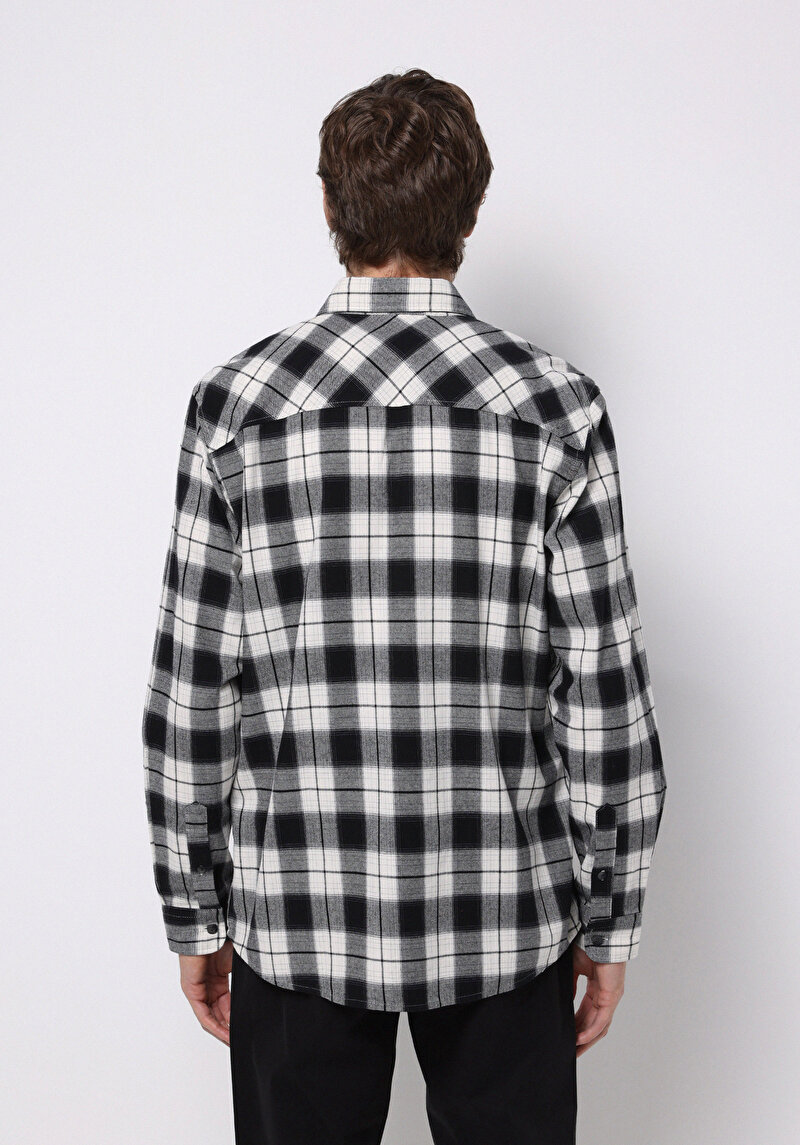 Показати інформацію про Сорочка З Довгим Рукавом Чоловіча Чорна  Cl1076512