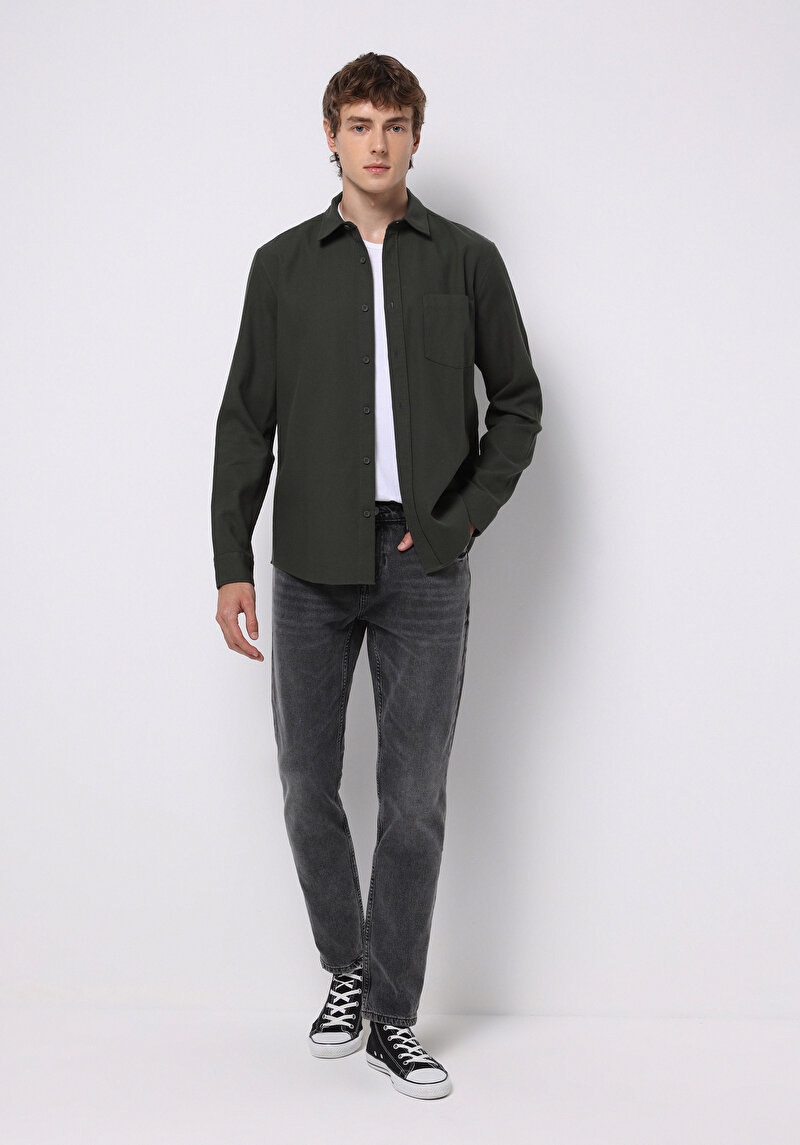 Зображення 044 Karl Джинси Чоловічі Чорні Прямого Крою Cl1076793