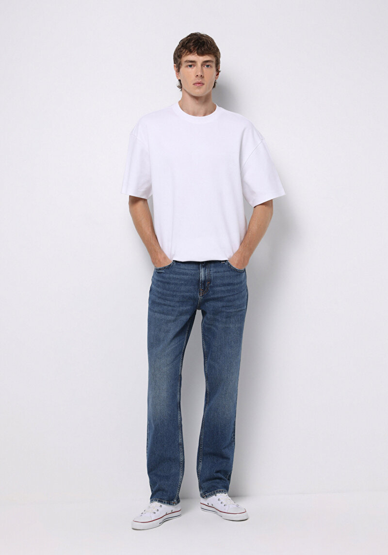 Зображення 045 David Джинси Чоловічі Блакитні Класичного Крою Cl1076824