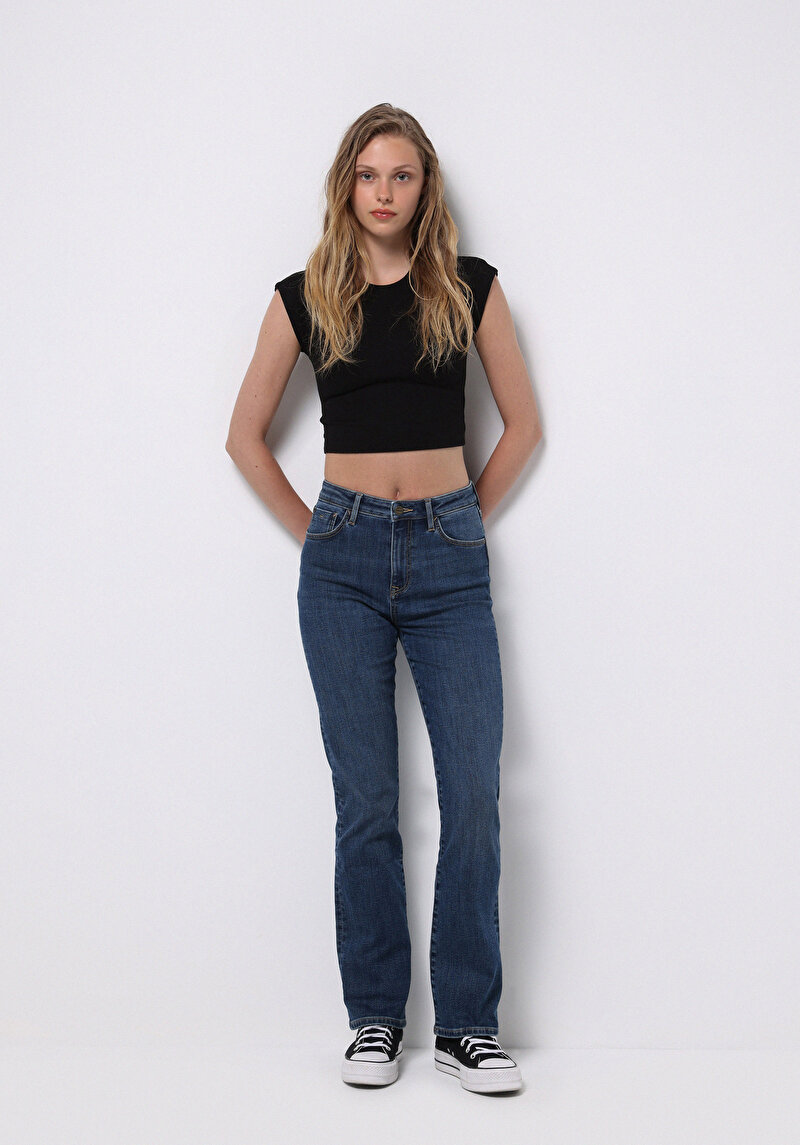 Зображення 792 Mila Джинси Жіночі Блакитні Класичного Крою Cl1076327