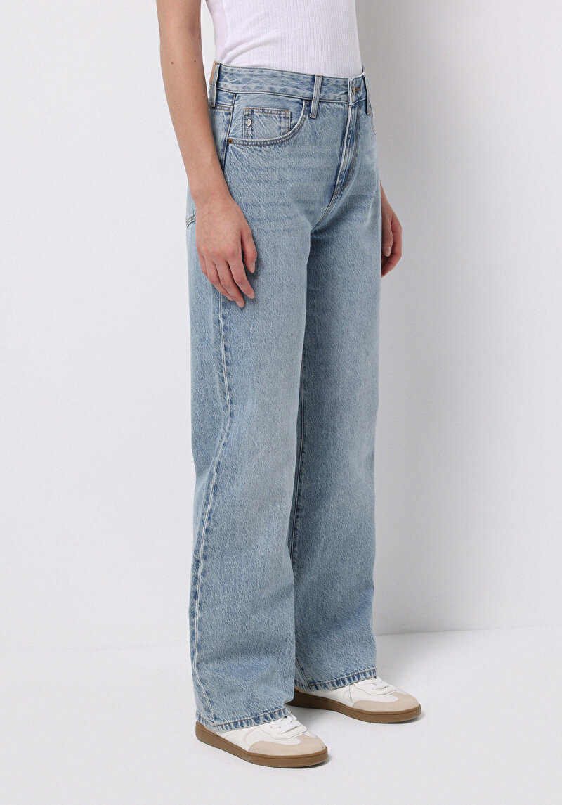 Зображення Джинси Жіночі Блакитні Прямого Крою Cl1076567