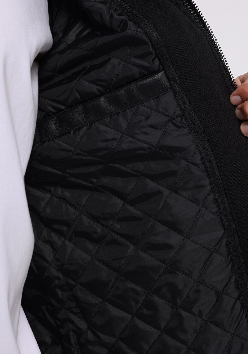 Показати інформацію про Куртка З Еко-шкіри Чоловіча Чорна  Cl1076180