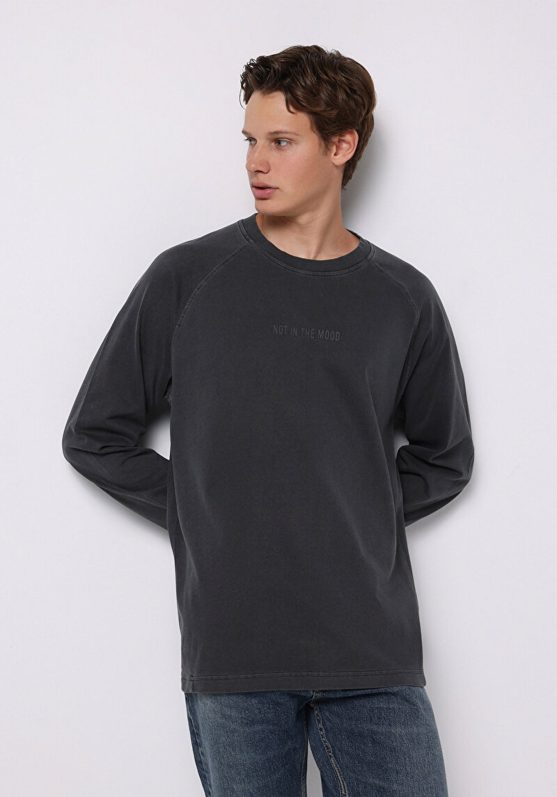 Зображення Футболка З Довгим Рукавом Чоловіча Сіра  Cl1076339