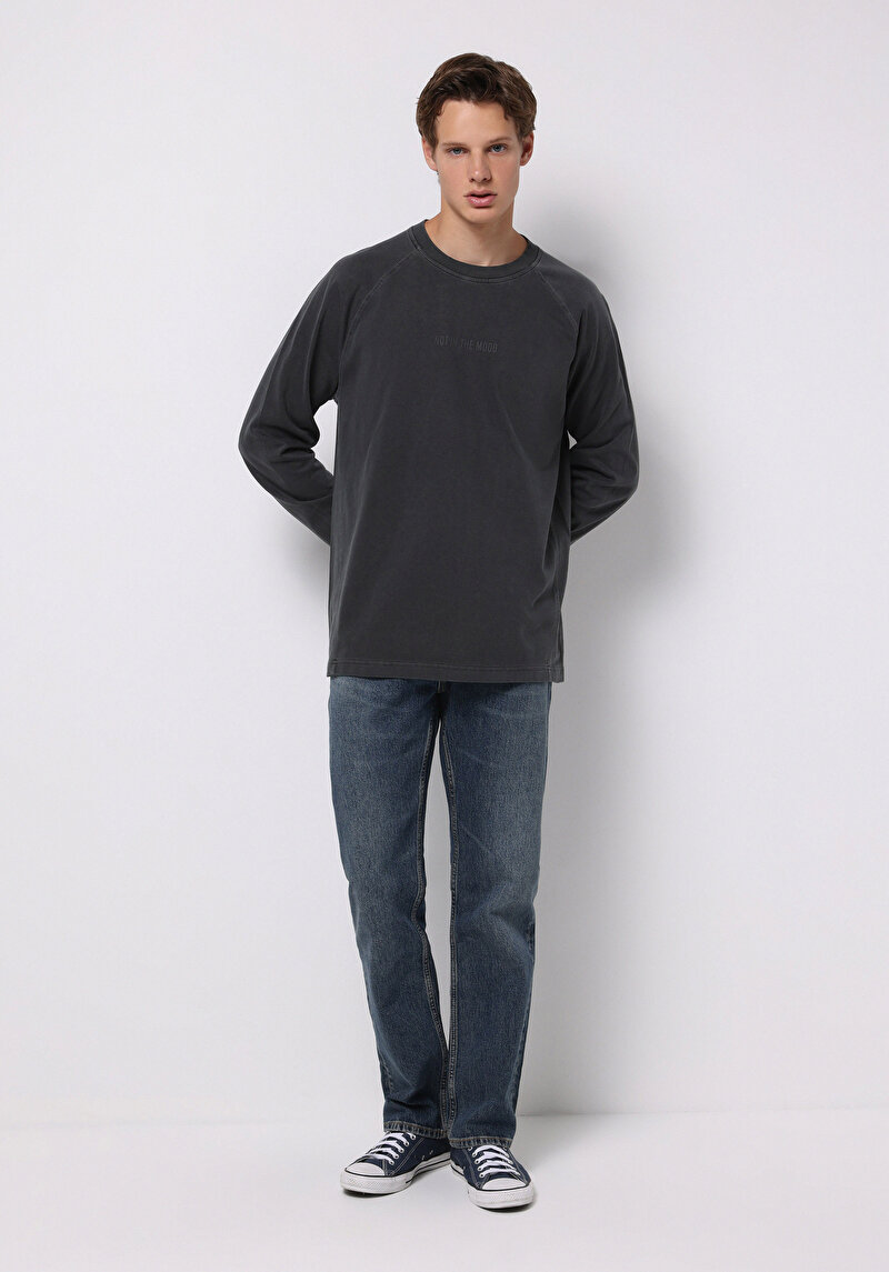 Показати інформацію про Футболка З Довгим Рукавом Чоловіча Сіра  Cl1076339