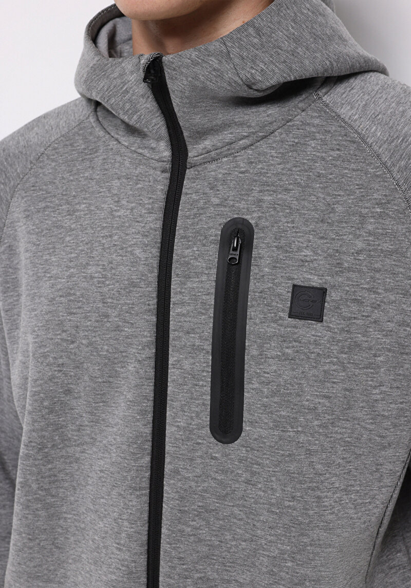 Показати інформацію про Толстовка Чоловіча Сіра  Cl1075396