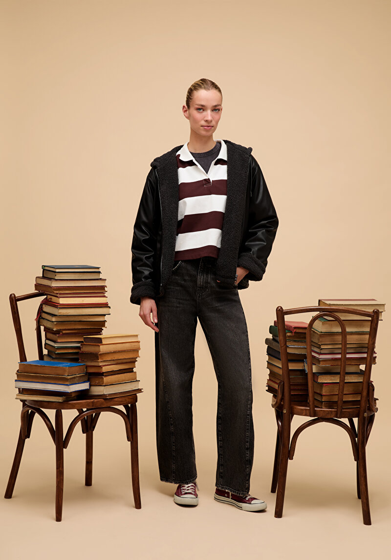 Зображення Куртка З Еко-шкіри Жіноча Сіра  Cl1075217