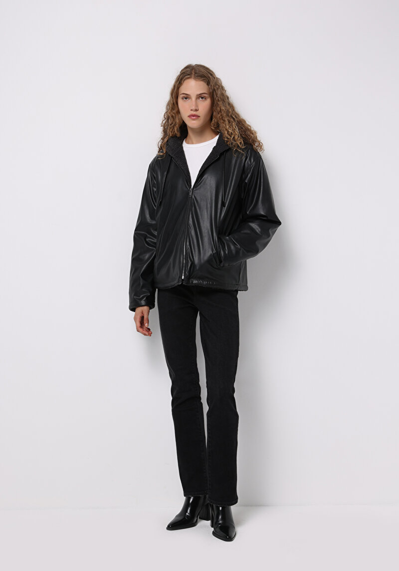 Зображення Куртка З Еко-шкіри Жіноча Сіра Cl1075217