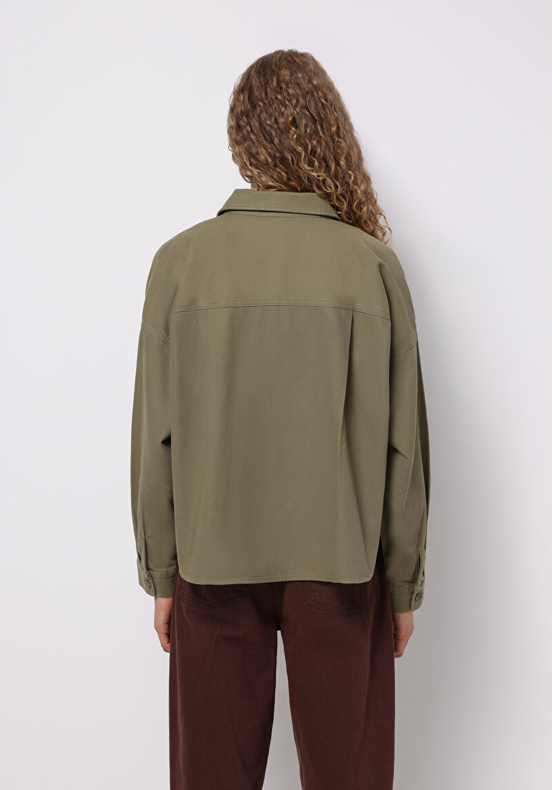 Показати інформацію про Сорочка З Довгим Рукавом Жіноча Зелена  Cl1076671