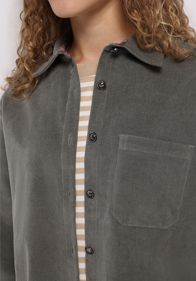 Показати інформацію про Сорочка З Довгим Рукавом Жіноча Зелена  Cl1076672