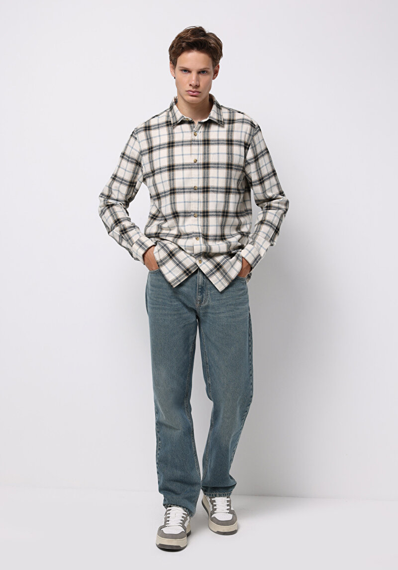 Зображення 045 David Джинси Чоловічі Блакитні Класичного Крою Cl1076007