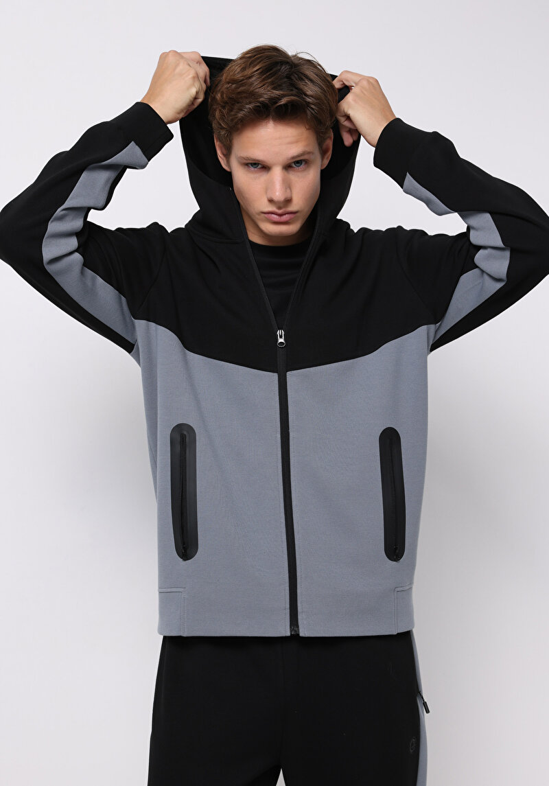 Показати інформацію про Толстовка Чоловіча Чорна  Cl1076484