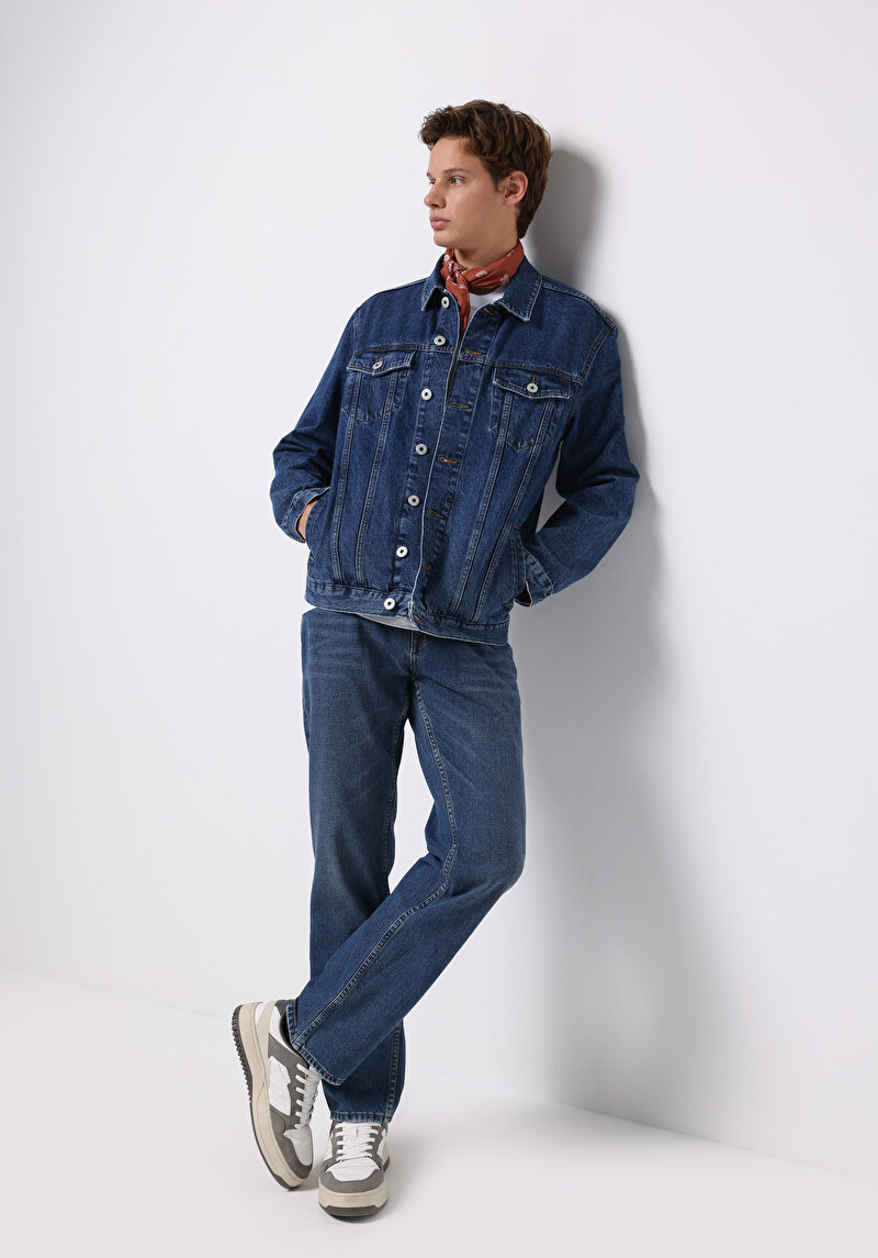 Зображення 045 David Джинси Чоловічі Блакитні Класичного Крою Cl1076987