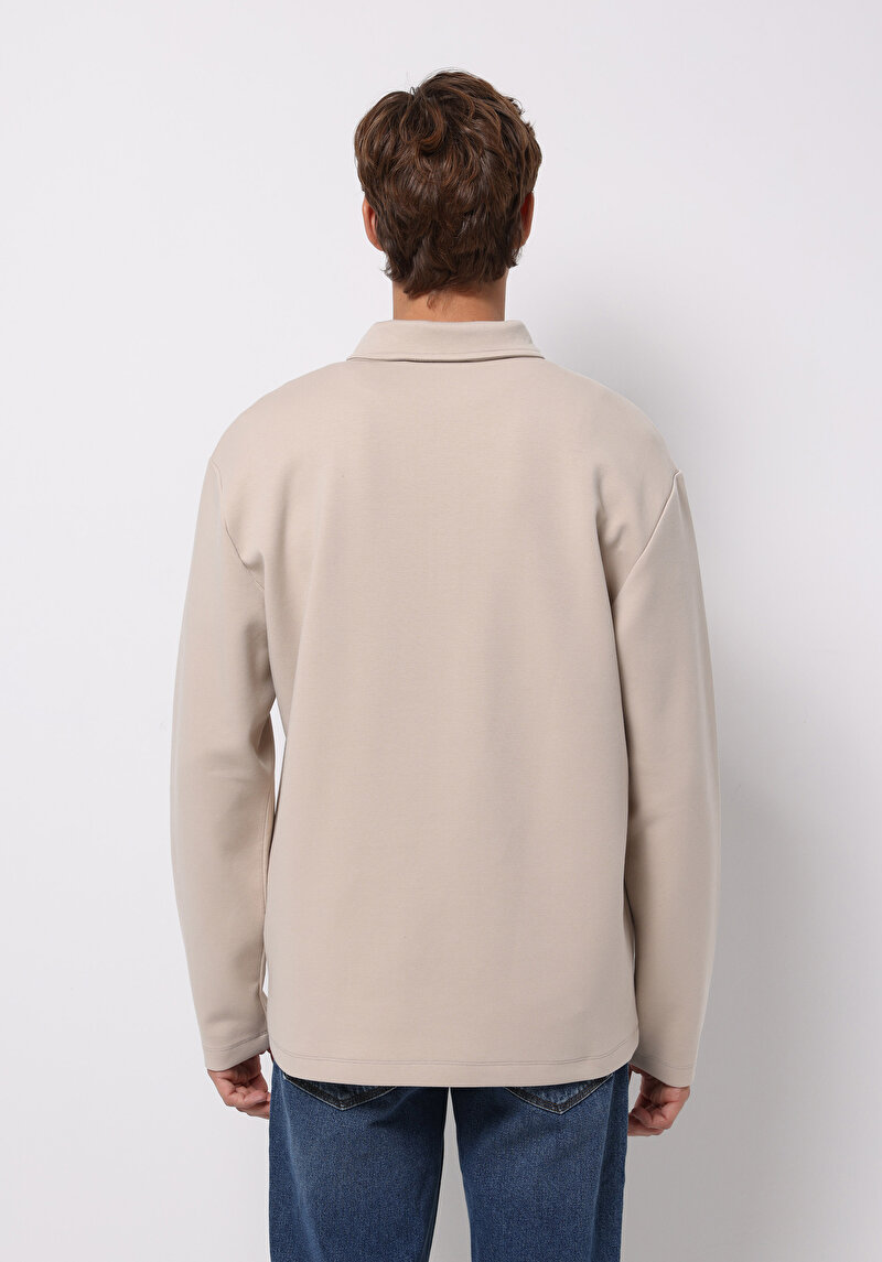 Показати інформацію про Футболка З Довгим Рукавом Чоловіча Бежева  Cl1077104