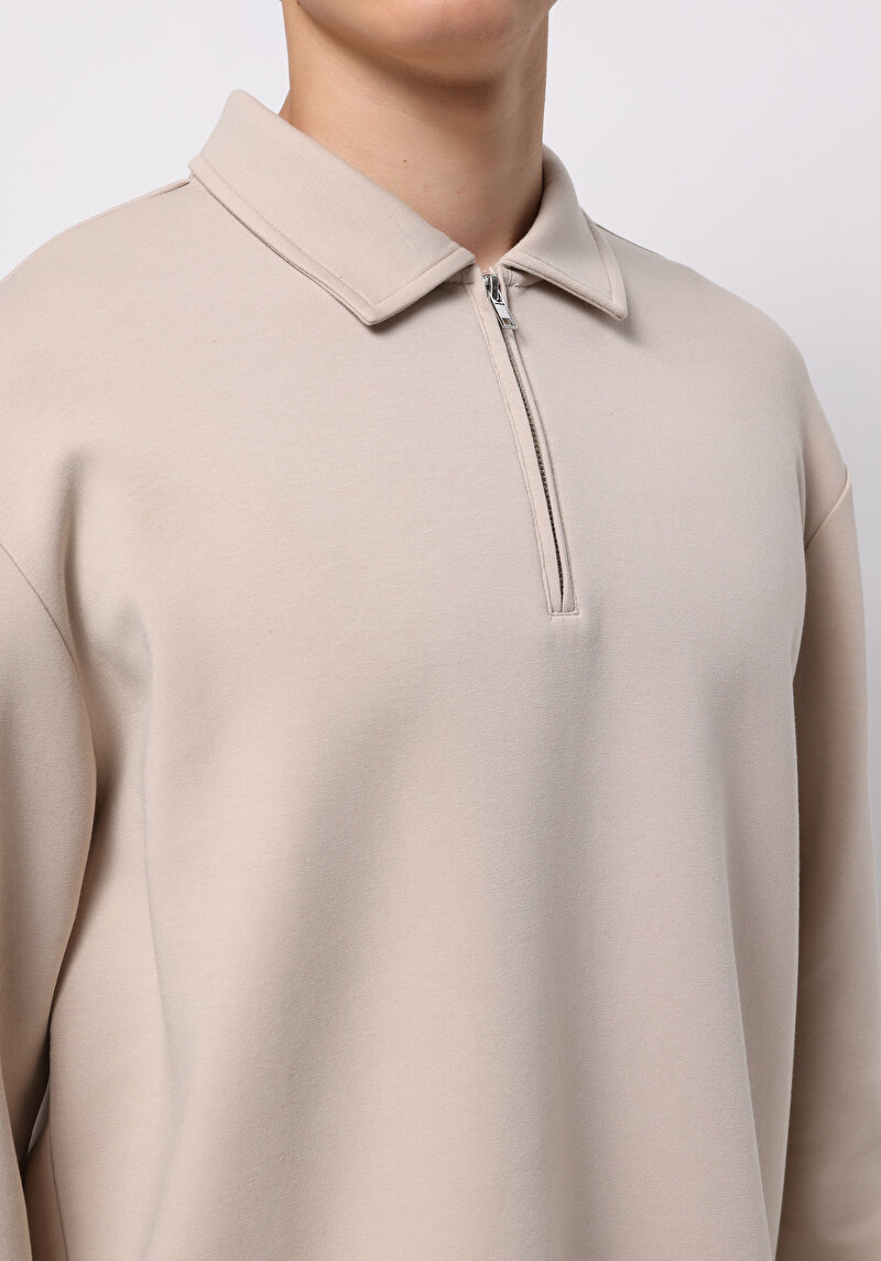 Показати інформацію про Футболка З Довгим Рукавом Чоловіча Бежева  Cl1077104