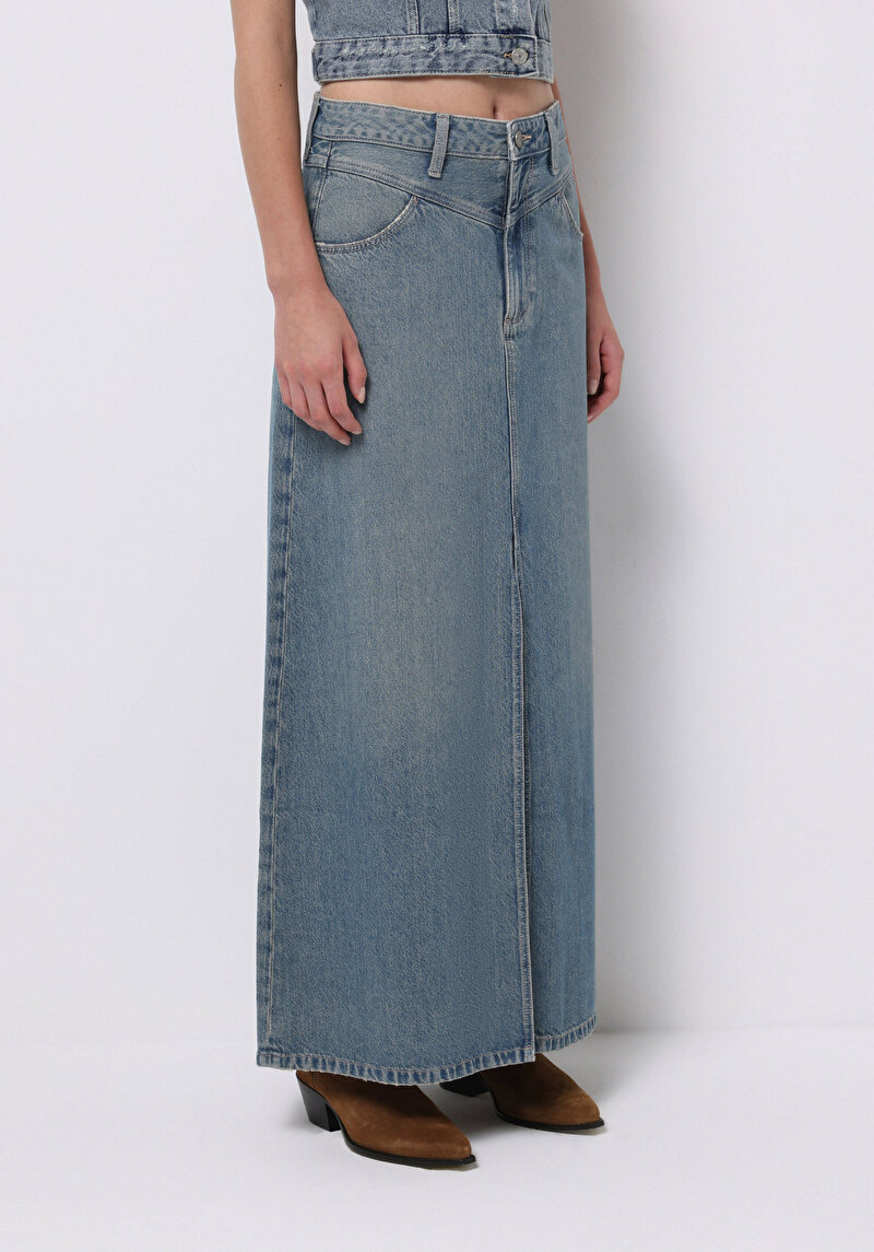 Показати інформацію про Спідниця Жіноча Блакитна  Cl1076013