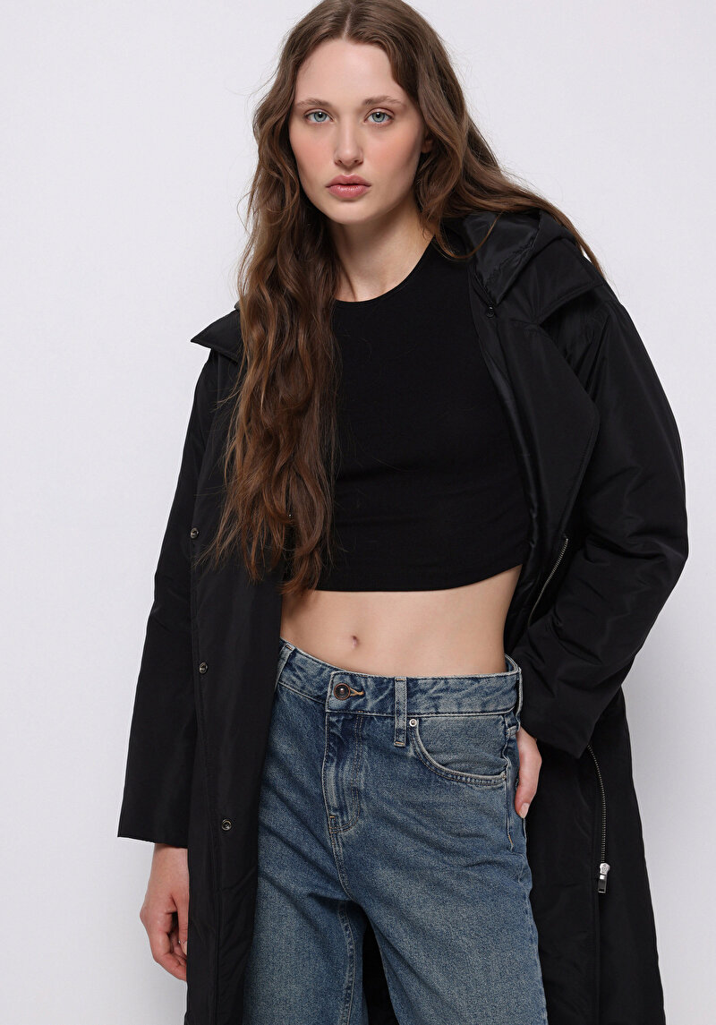 Зображення Пальто Жіноче Чорне Cl1075683