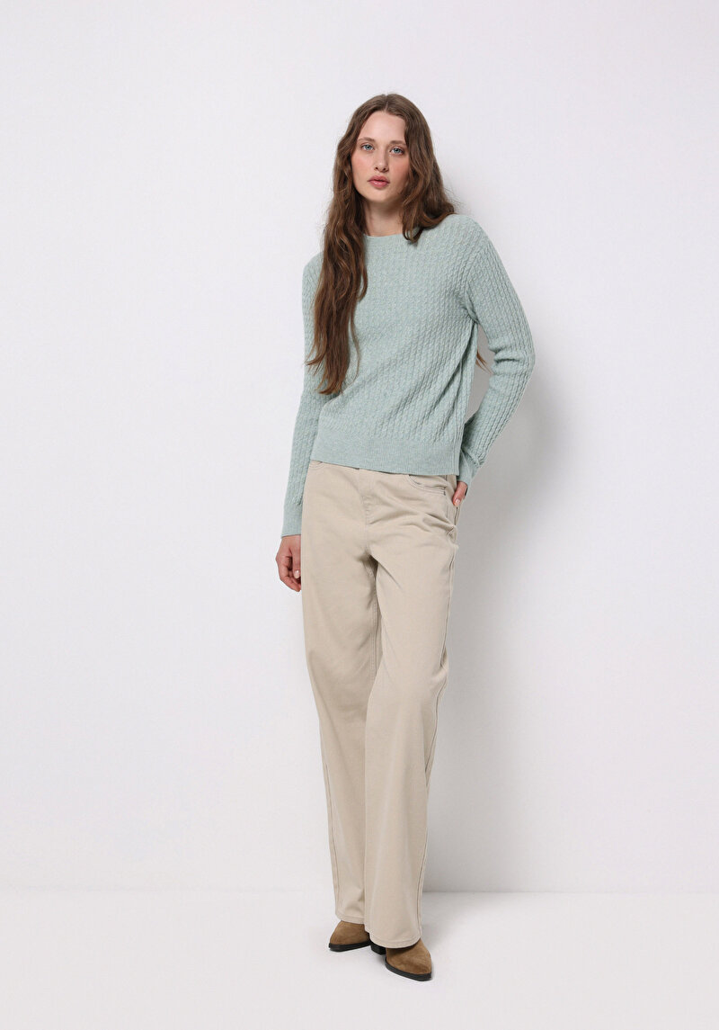 Показати інформацію про Светр Жіночий Зелений  Cl1076610