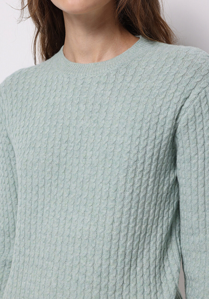 Показати інформацію про Светр Жіночий Зелений  Cl1076610