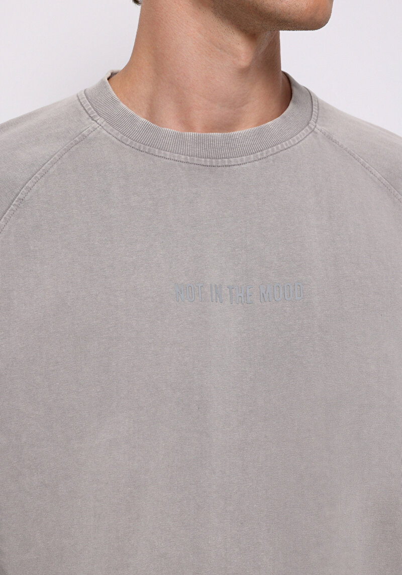 Показати інформацію про Футболка З Довгим Рукавом Чоловіча Сіра  Cl1076339