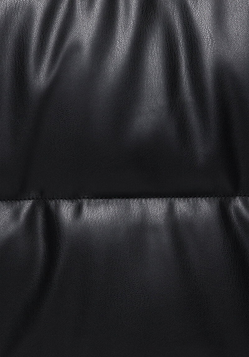 Показати інформацію про Куртка З Еко-шкіри Чоловіча Чорна  Cl1076392