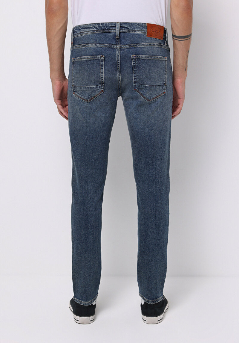 Зображення 044 Karl Джинси Чоловічі Блакитні Прямого Крою Cl1076968