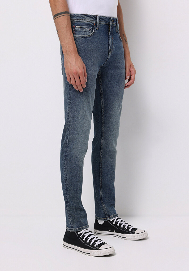 Зображення 044 Karl Джинси Чоловічі Блакитні Прямого Крою Cl1076968