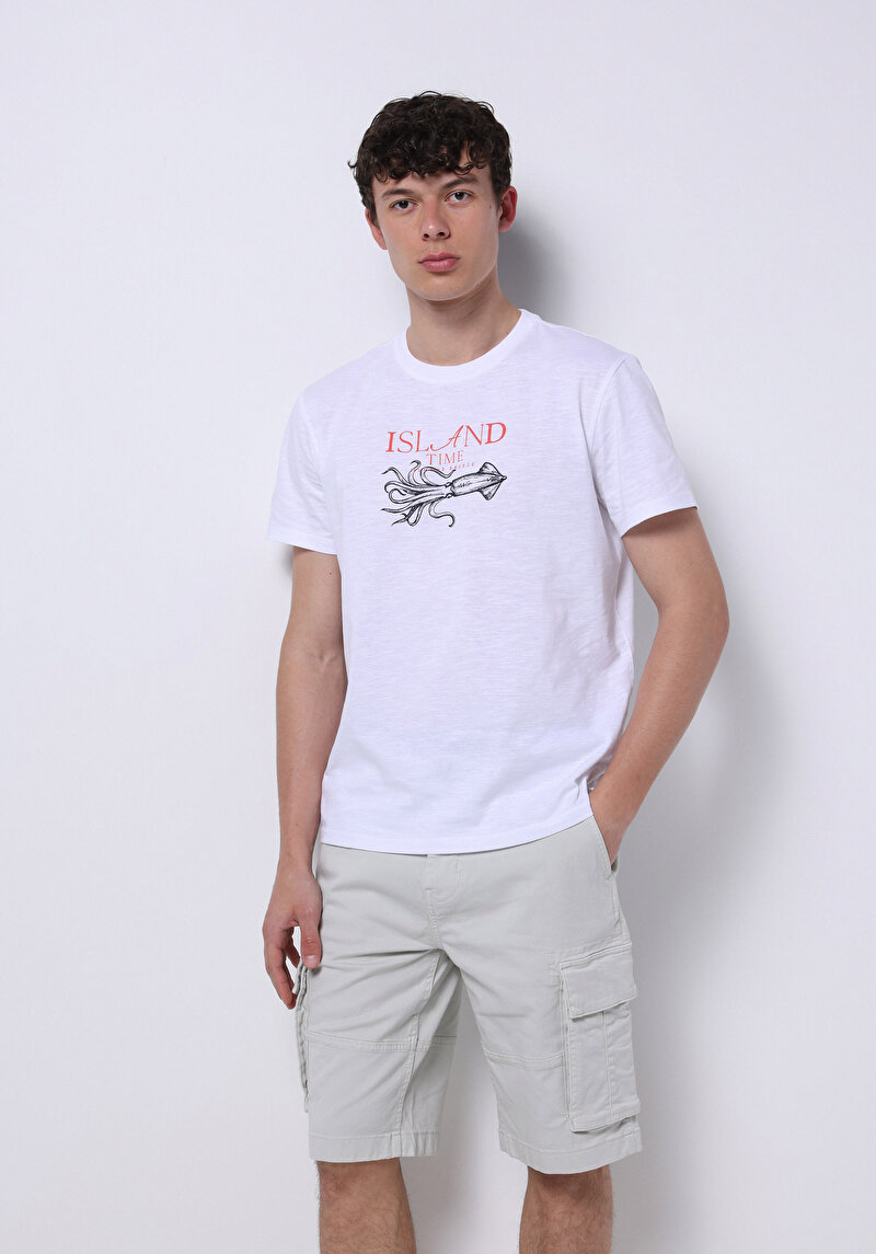 Зображення Футболка З Коротким Рукавом Чоловіча Біла  Cl1074201