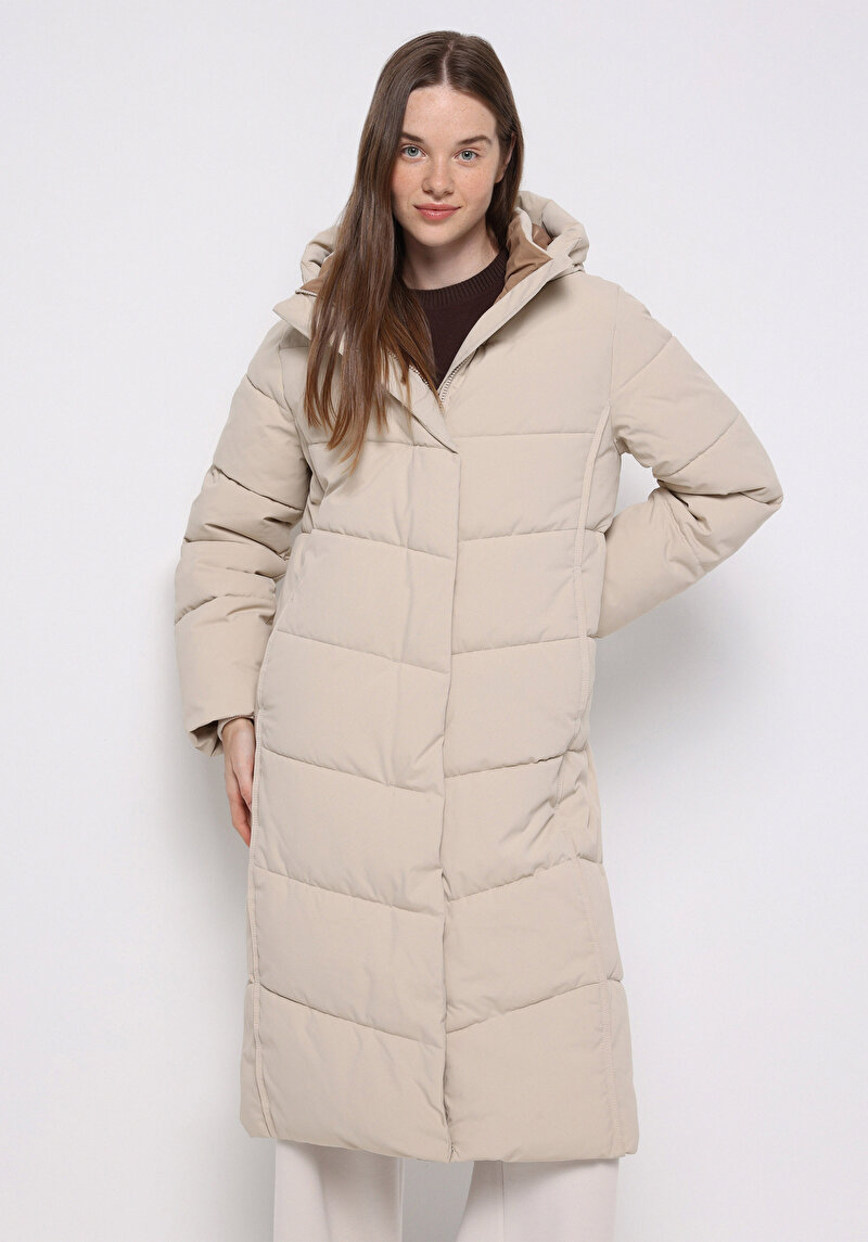 Показати інформацію про Пальто Жіноче Бежеве  Cl1076410