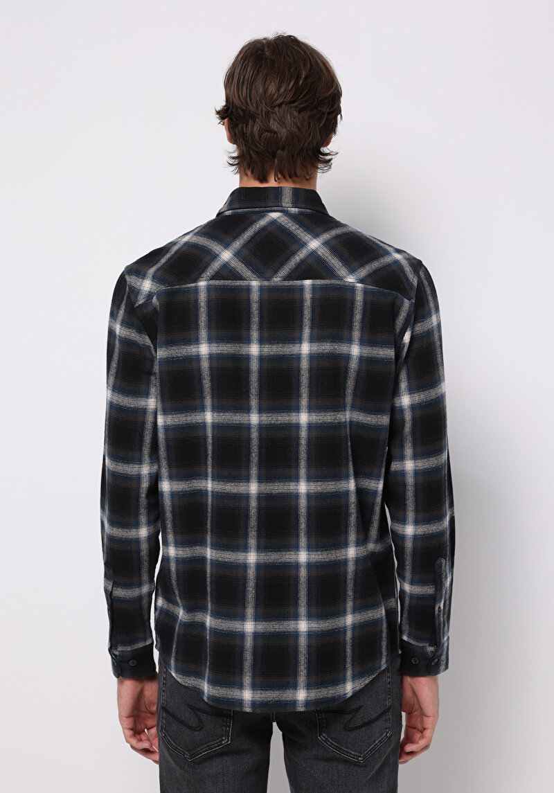 Показати інформацію про Сорочка З Довгим Рукавом Чоловіча Синя  Cl1076515