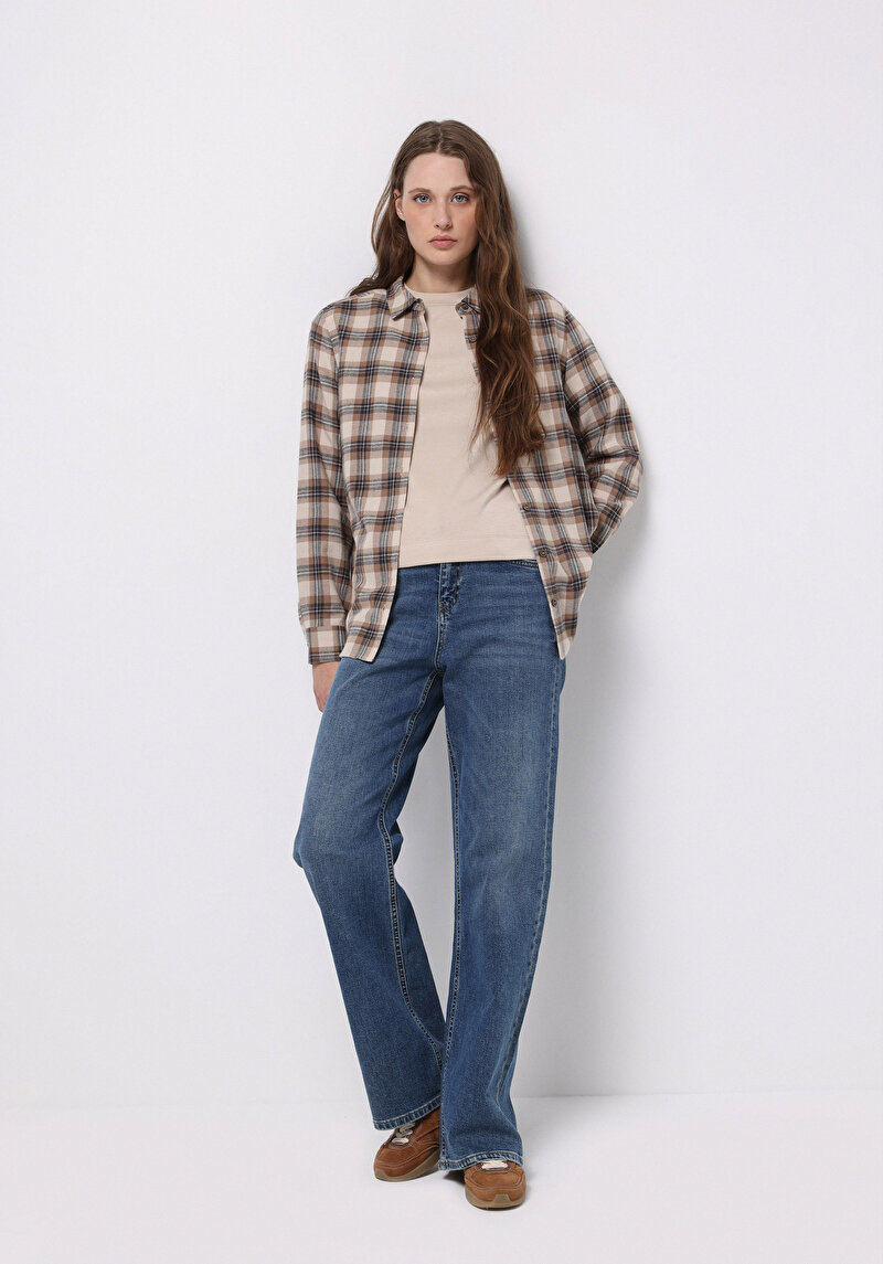 Показати інформацію про Сорочка З Довгим Рукавом Жіноча Бежева  Cl1071217