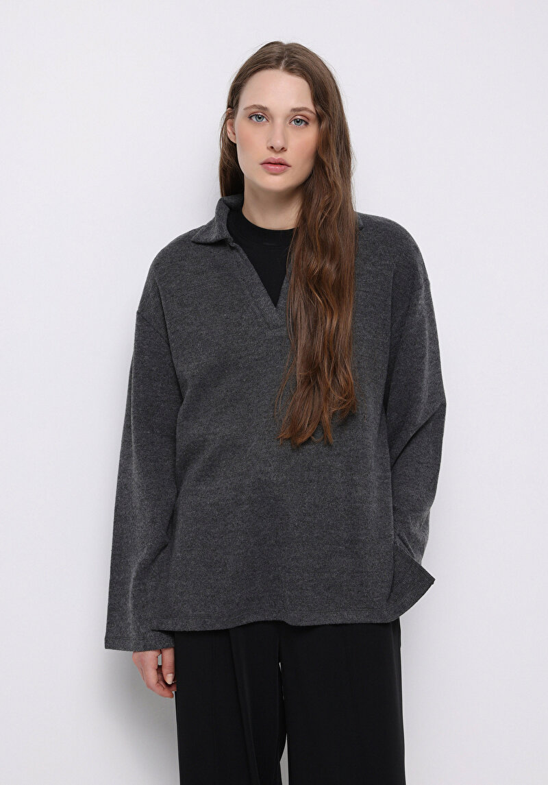 Зображення Пуловер Жіночий Антрацит  Cl1076712