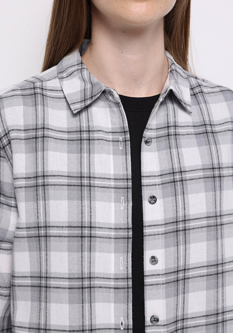 Показати інформацію про Сорочка З Довгим Рукавом Жіноча Сіра  Cl1071217