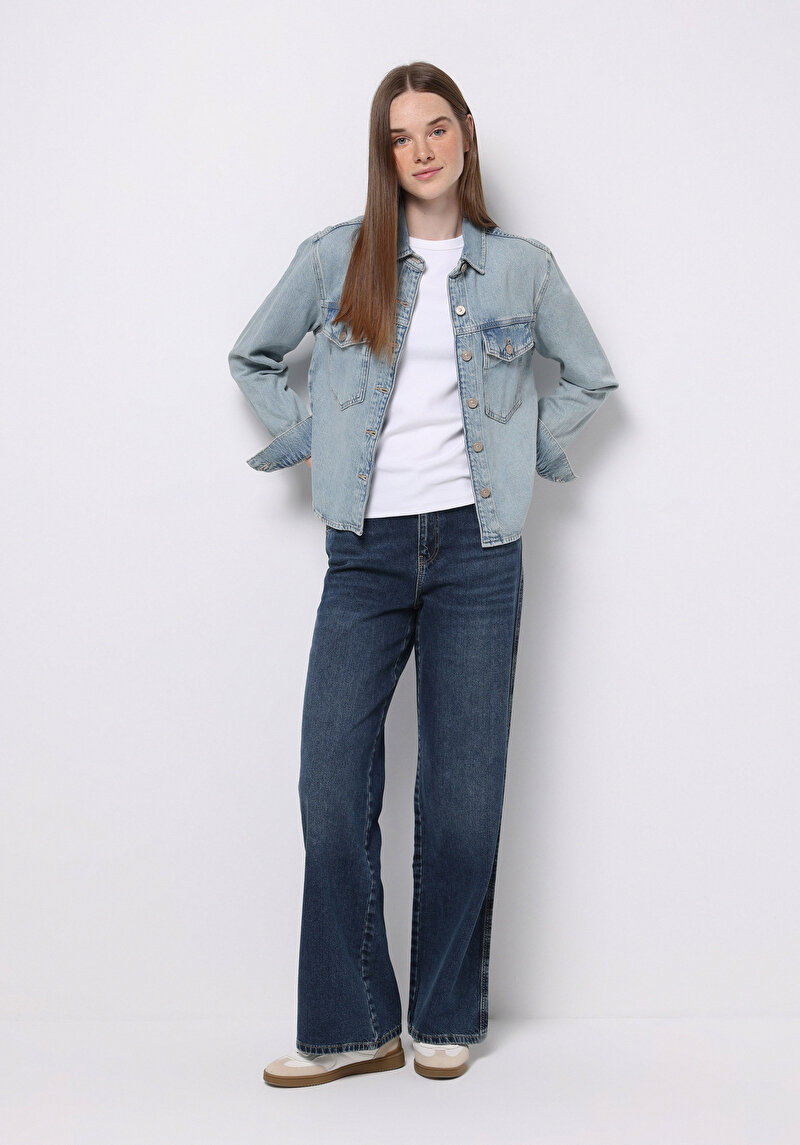 Зображення 970 Berry Джинси Жіночі Блакитні Класичного Крою Cl1077125