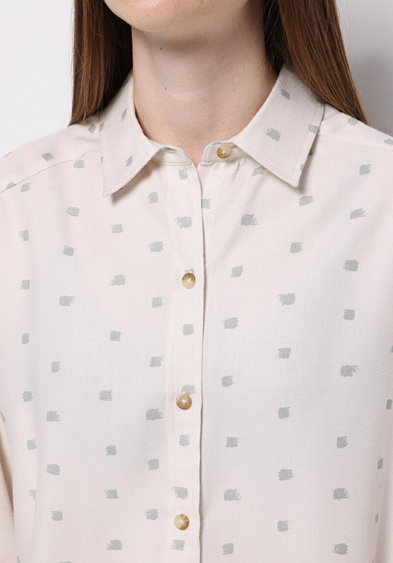 Показати інформацію про Сорочка З Довгим Рукавом Жіноча Бежева  Cl1077306