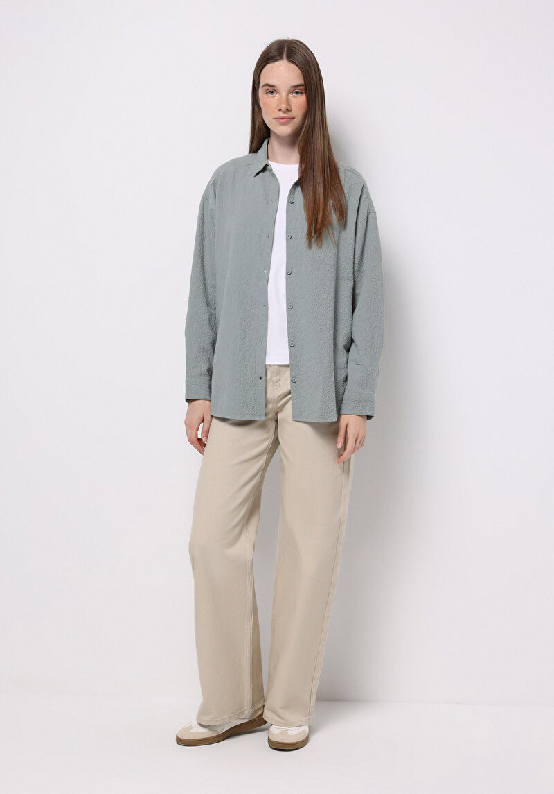 Зображення Сорочка З Довгим Рукавом Жіноча Зелена Cl1077307