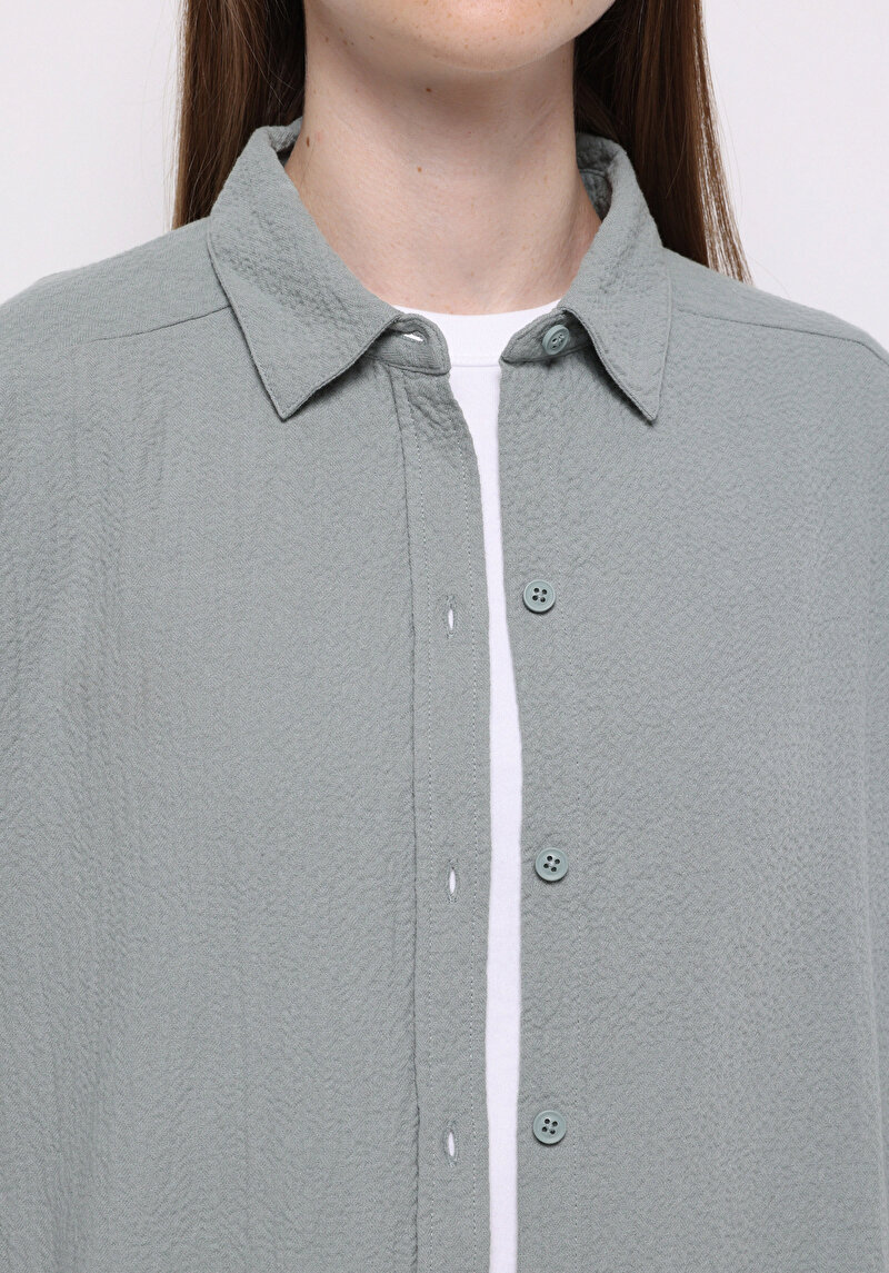 Зображення Сорочка З Довгим Рукавом Жіноча Зелена Cl1077307