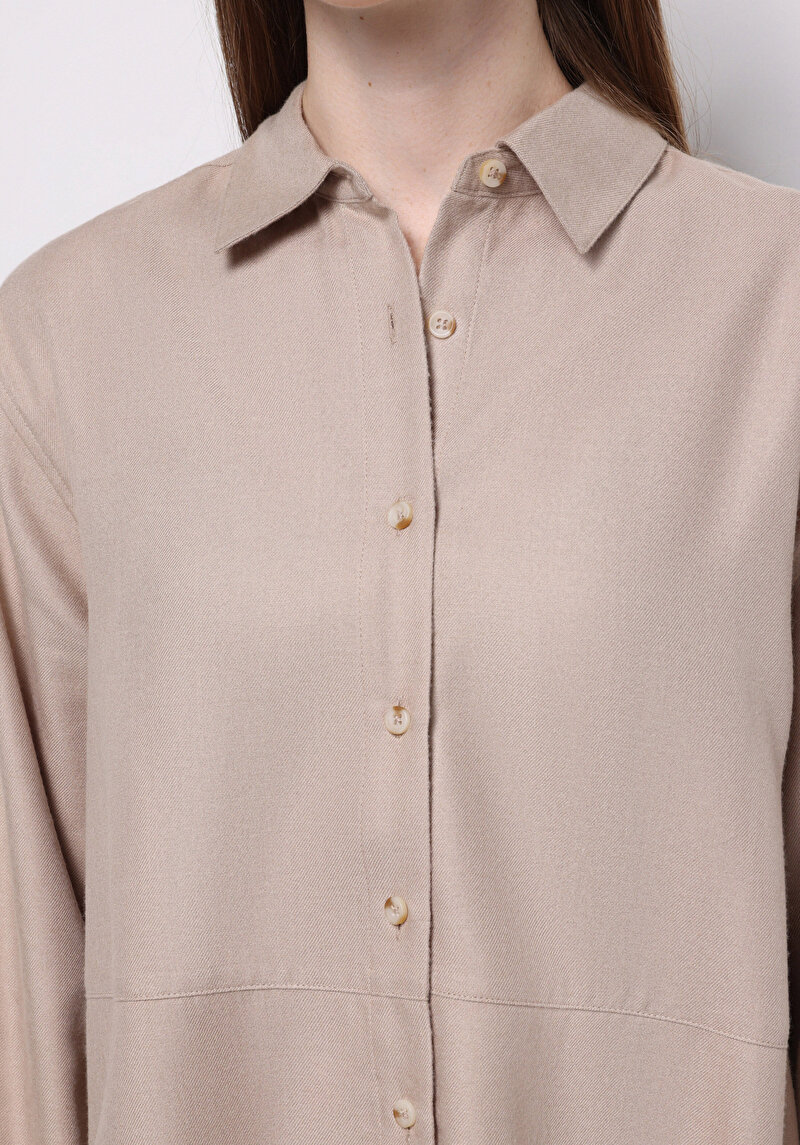 Зображення Сорочка З Довгим Рукавом Жіноча Бежева Cl1077319