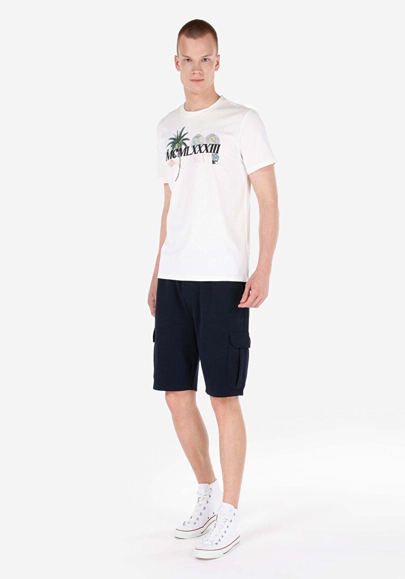 Показати інформацію про Футболка З Коротким Рукавом Чоловіча Біла  Cl1067860