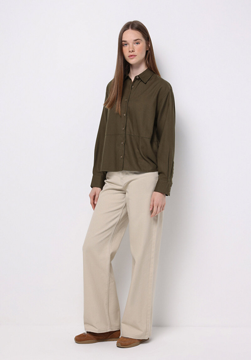 Зображення Сорочка З Довгим Рукавом Жіноча Зелена Cl1077319