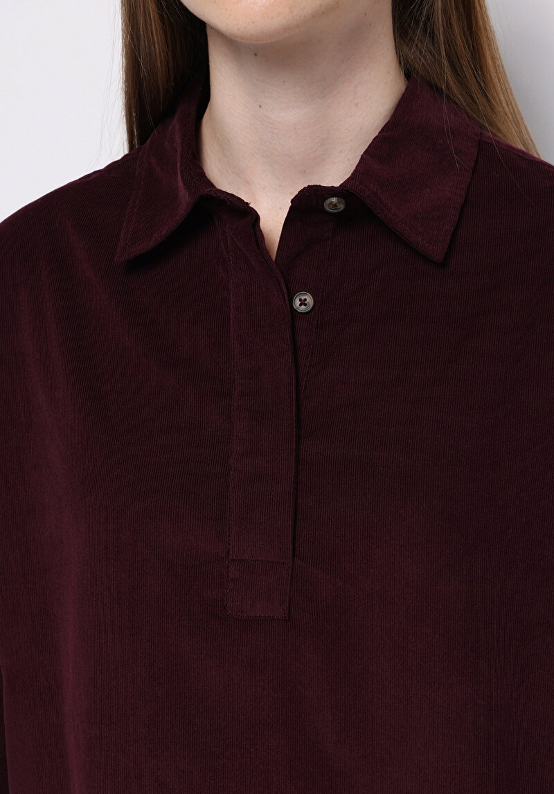 Показати інформацію про Сорочка З Довгим Рукавом Жіноча Бордова  Cl1077327