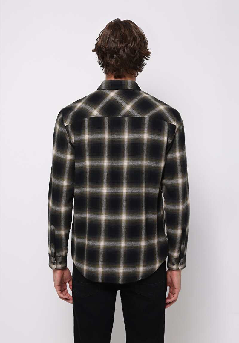 Показати інформацію про Сорочка З Довгим Рукавом Чоловіча Зелена  Cl1076515