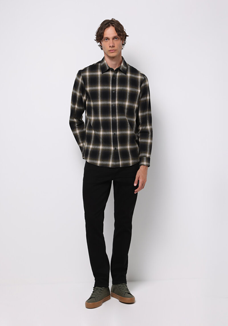 Показати інформацію про Сорочка З Довгим Рукавом Чоловіча Зелена  Cl1076515