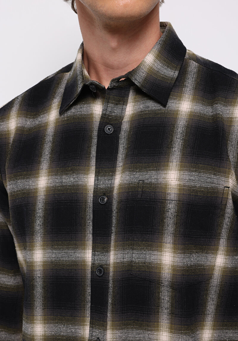 Показати інформацію про Сорочка З Довгим Рукавом Чоловіча Зелена  Cl1076515