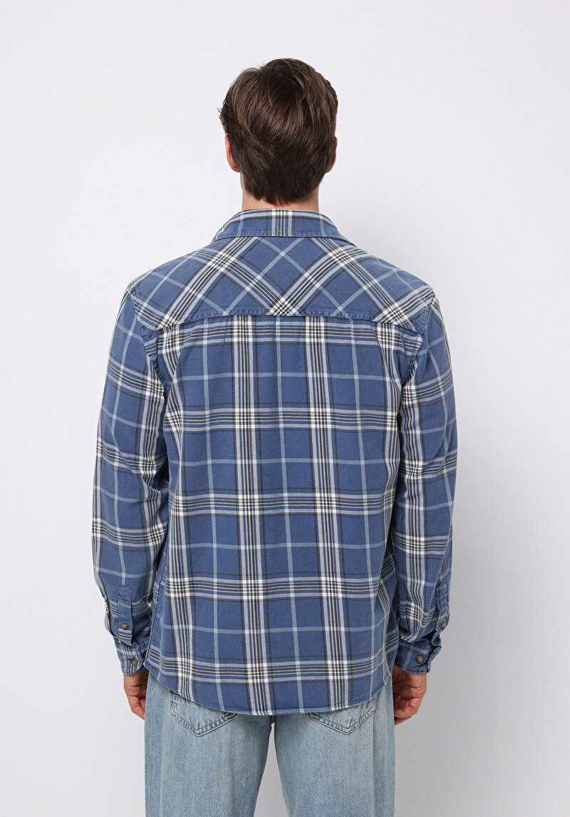 Показати інформацію про Сорочка З Довгим Рукавом Чоловіча Блакитна  Cl1076500