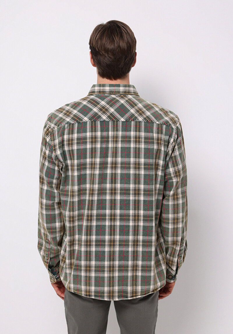 Зображення Сорочка З Довгим Рукавом Чоловіча Зелена Cl1076502