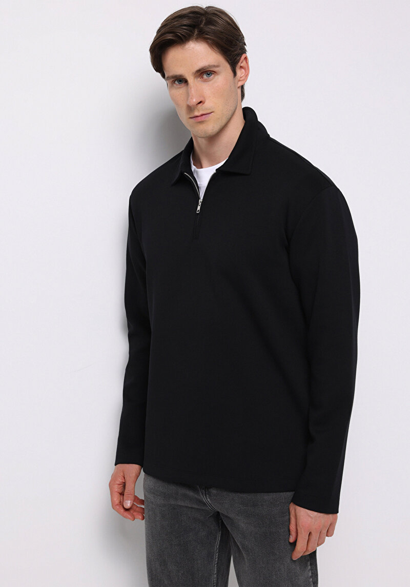 Зображення Футболка З Довгим Рукавом Чоловіча Чорна  Cl1077104