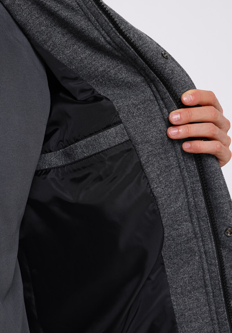 Показати інформацію про Пальто Чоловіче Сіре  Cl1075404