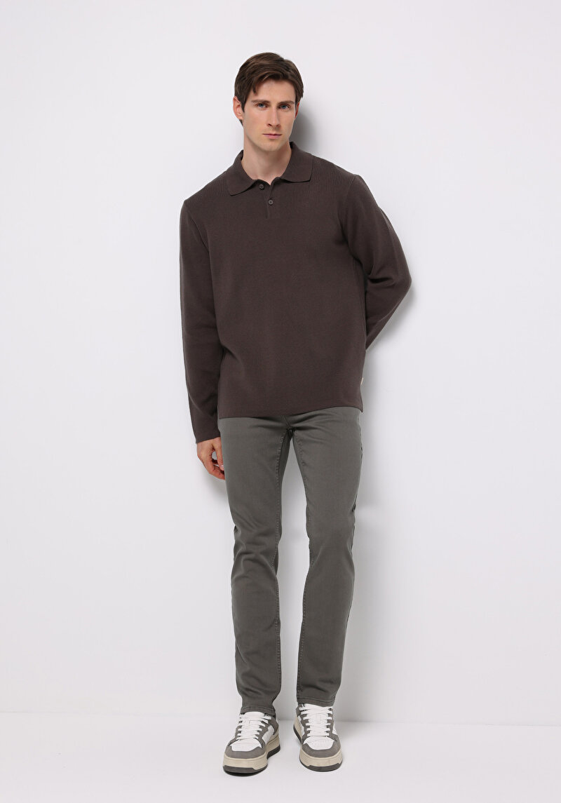 Показати інформацію про Светр Чоловічий Коричневий  Cl1076234