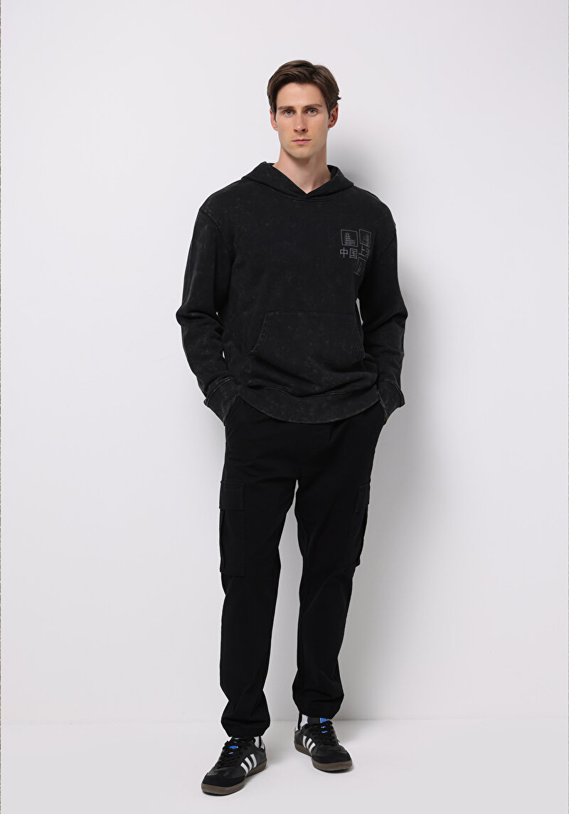 Показати інформацію про Толстовка Чоловіча Чорна  Cl1076275