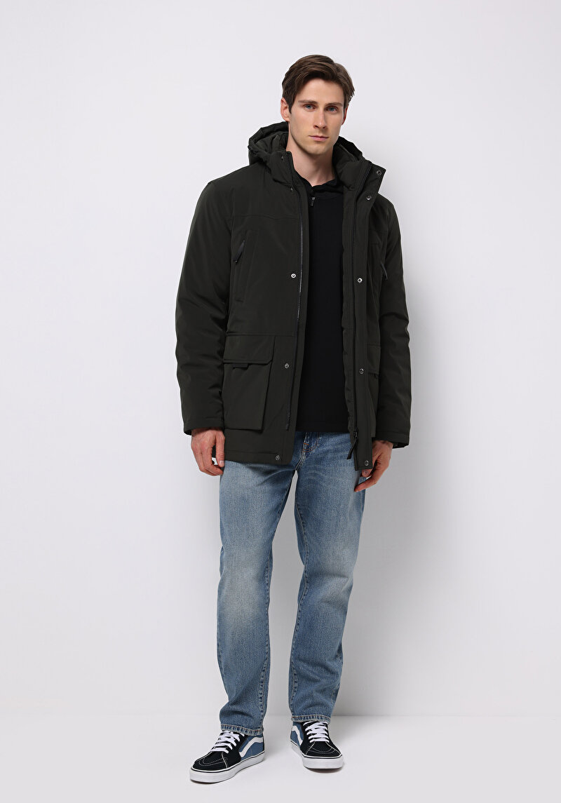 Показати інформацію про Пальто Чоловіче Зелене  Cl1076886